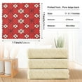 thumbnail image 3 of Red Plaid Kitchen Cloth Dish Towels for Drying Washing Absorbent Dish Rags 6 Pack, 3 of 9