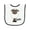 White and Black, variant on Inktastic Baa. Cute Sheep Design Baby Terry Cloth Bib