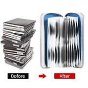 80 Capacity CD Case,Portable DVD Skyblue Hard Plastic Holder Organizer