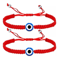 thumbnail image 1 of 2pzs Pulseras Para Parejas Ajustables Mujer Con Ojo Turco Xtellar rojo, 1 of 4