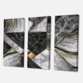 thumbnail image 3 of Designart ' Touches Of Gold With Marble Granite Agate ' Modern Canvas Wall Art Print, 3 of 3