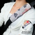 thumbnail image 2 of WYYP Flowers Fabric Watercolor Painting Comfortable Car Seat Strap Pads Protect You Neck and Shoulder from The Seat Belt Rubbing Ideal for Car Interior Accessories 1Pcs, 2 of 5