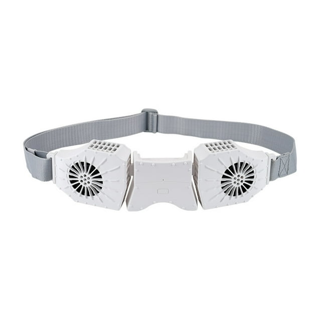 Matsuzay Ventilador recargable, portátil, silencioso y de refrigeración para cualquier lugar, equipado con batería de 5000 mAh. Electrodomésticos blanco