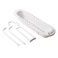thumbnail image 2 of Stainless Steel Dish Drying Rack Kitchen Dish Rack Metal Dish Rack Dish Holder Kitchen Sink Dish Drainer Drying Rack-White-36.9X9X25.5CM, 2 of 3