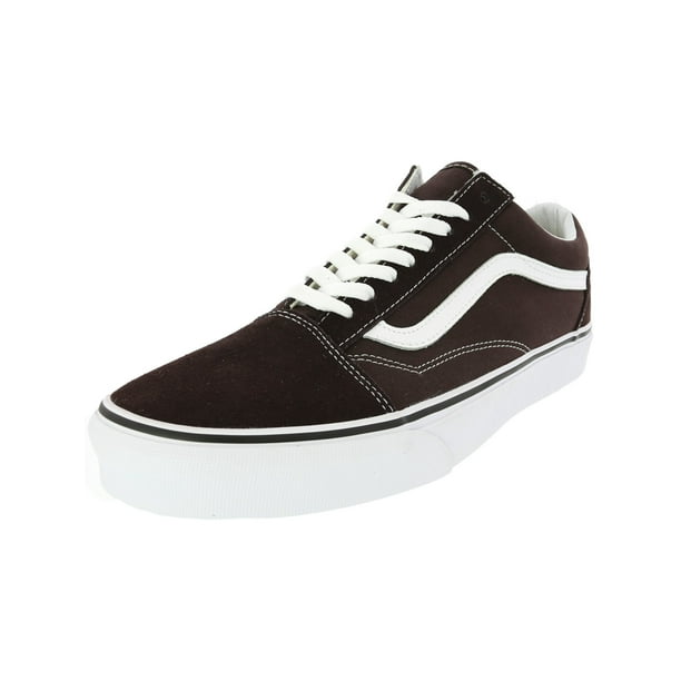 Vans Old Skool Skateboarding Shoe - 10M - Chocolate / True White - Walmart.com