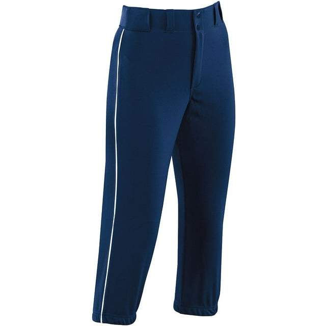 HighFive 315102 Women'S Piped Prostyle LowRise Softball Pant, Navy/White, 2XL