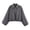 Gray, variant on Cropped Jackets For Women Lapel Front Zipper Long Sleeve Pleated Hem Outwear Spring Fall Casual Trendy Cardigan (XS, Yellow)