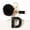 D, variant on Pom-pom 26 letter keychain resin star moon letter key chain bag charm