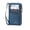 Blue, variant on GOIACII Passport Wallet Travel Crossbody Bags for Women Wristlet Phone Purse Double Zip Vegan Leather