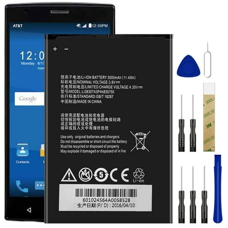 Replacement Battery Li3830T43P4h835750 For ZTE V5 MAX Tool
