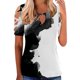 thumbnail image 1 of Gibobby Playera de Manga Corta Casual Suave Camiseta manga corta con estampado flores y botones para mujer, camiseta manga corta, informal, Sexy, verano, para (Blanco,G), 1 of 4