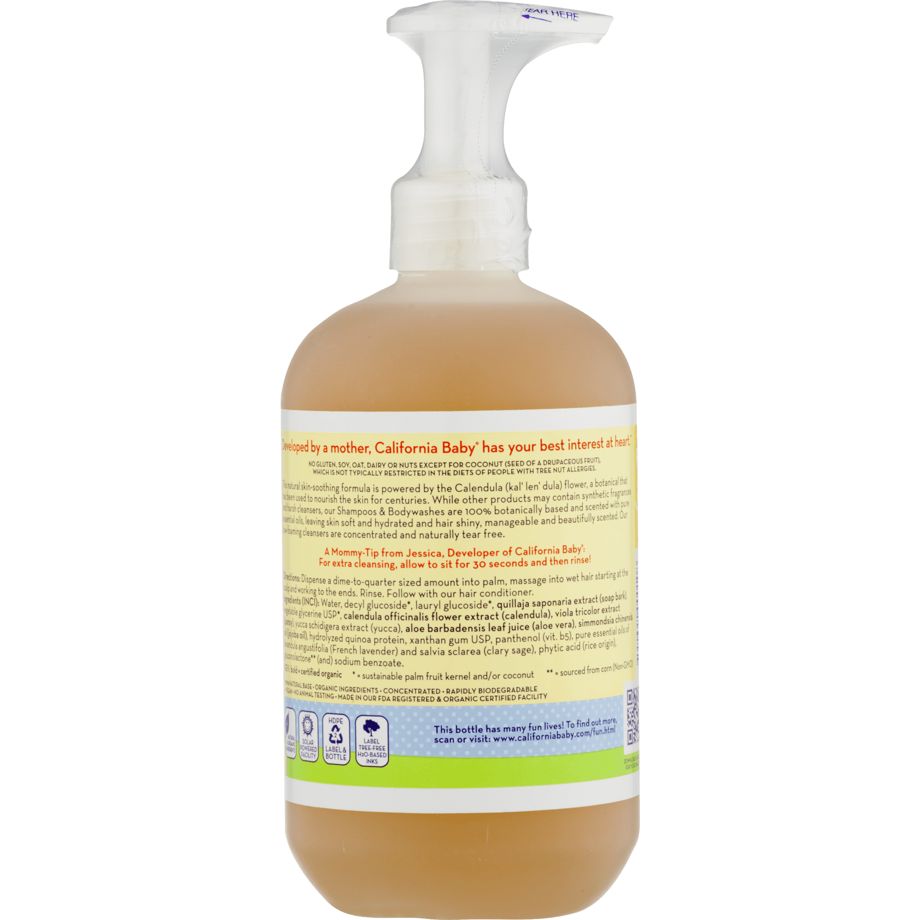 california baby calendula wash