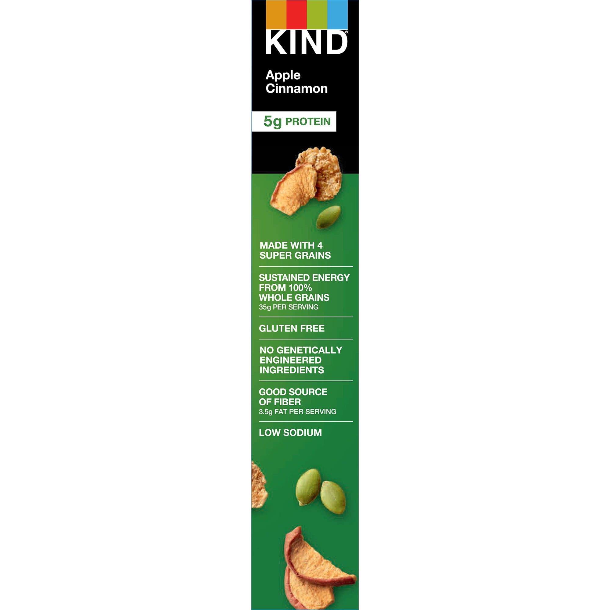 KIND Apple Cinnamon Cereal, 5g Protein, Gluten Free - 15 oz Box