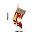 thumbnail image 3 of Kezqiaxn Christmas Stockings Clearance, Knitted Christmas Candy Stocking with Santa Designs, Christmas Hanging Socks for Family Holiday Fireplace Xmas Party Decor Party Favors Red, 3 of 6