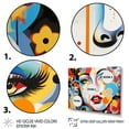 thumbnail image 3 of Designart "Iconography Portrait Pop Art painting II" Modern Floater Framed Wall Decor, 3 of 7
