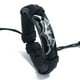 thumbnail image 1 of Pulsera TUNC Trenzada Cuero Multicapa Ajustable Hoja, 1 of 3