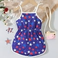 thumbnail image 7 of eczipvz Girls 4th Of July Outfit Baby Girl Romper Sleeveless Adjustable Tie-Up Strap Short Jumpsuits Summer Clothes Blue,3-4 Years, 7 of 7