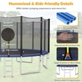 thumbnail image 3 of Patiojoy Trampoline de 16 Pi avec Filet de Sécurité et Tapis de Saut à Ressorts, 3 of 9