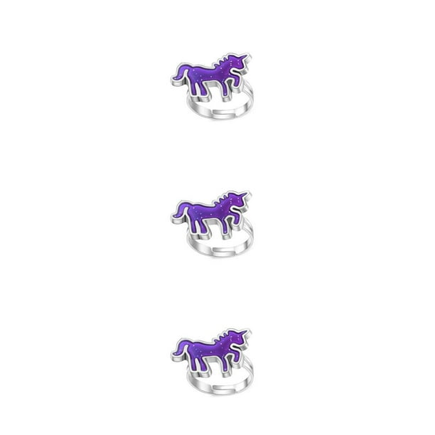 Minnieouse Anillos de humor no fáciles de romper joyería de temperatura cambiable pony/unicornio Type1 NO1 Minnieouse CBP222373