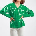 thumbnail image 2 of Pisexur Veste pour Femmes, Cardigans à devant Ouvert, Trenchs, Vestes d'Automne, Cardigan Décontracté pour Femmes à Imprimé Léopard, Col en V, Tricoté, à Boutons, à Manches Longues, Chandail, Haut, Manteau, Haut, 2 of 5