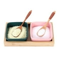 thumbnail image 3 of NIAIZEK 4-Piece Feeding Spoon Set, Mini Round Natural Material Utensils for Toddlers and Children, 3 of 6