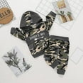 thumbnail image 2 of LAPAKIDS Infant Toddler Baby Boy Outfits Set Clothes Long Sleeve Hooded Sweatshirt Tops Pants 12-18 Months, 2 of 6