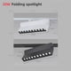 thumbnail image 3 of Foco LED para riel, reflector LED regulable, CA 90-260 V, COB, luz lineal, rejilla, lámpara de riel de 10 W, 20 W, 30 W, 40 W para iluminación interior, 3 of 5