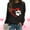 Black, variant on POTETI Sweatshirts for Women Casual Long Sleeve Crewneck Sweatshirts Women Heart Graphic Tops