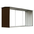 thumbnail image 6 of vidaXL Firewood Rack Log Storage Holder with Roof Galvanized Steel 129.9", 6 of 26