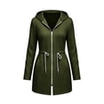 thumbnail image 7 of Jackets for Women Hooded Long Sleeve Thermal Quick-Dry Hoodies Drawstring Waist Regular Fit Functional Side Pockets for Work Casual Weekend Outing | TruBelle,Army Green L, 7 of 7