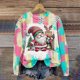 thumbnail image 1 of Christmas Day Color Blocked Women's Hoodie Cute Cartoon Autumn/Winter Long Sleeved Round Neck Clothing Fashion Sportswear 2024, 1 of 5