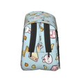 thumbnail image 3 of Goofa Rabbit Burger Coffee Pattern Double Layer Pen Pencil Case, Protective Large Capacity Storage Organizer Pen Pouch, Office College Supplies for Teens Adults, 3 of 7