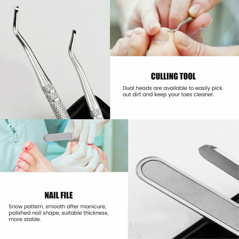Nail Clippers , 7Pack Podiatrist Professional Heavy Duty Toenail Clippers  for Thick & Ingrown Toenail Treatment, Pedicure Tool ,Toe Nail Clipper,Nail  Cutter, Manicure Set 