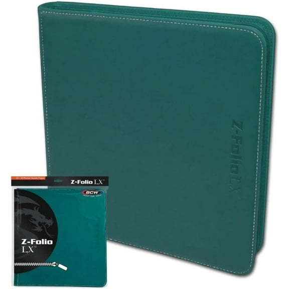 Folio Zipper LX 12-Pocket Binder (Teal)