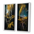 thumbnail image 3 of Designart "Blossoming Birches on Sunny Lake Day II" Landscape Forest Framed Wall Art Set Of 2 - Country Yellow Framed Wall Art Set Of 2, 3 of 6