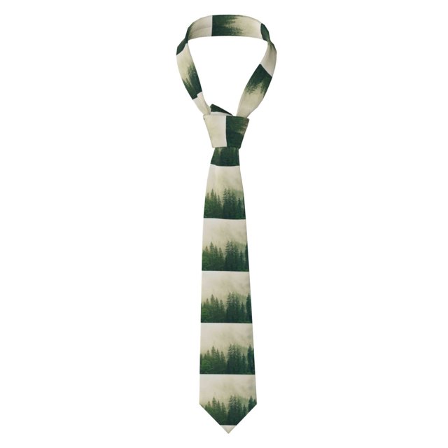 Balery Fog Forest Corbata Clásica de Seda para Hombre, Corbata Tejida Jacquard, Corbatas Formales para Negocios y Bodas