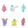 thumbnail image 3 of 6pcs/Set Anime Hello Kitty Kuromi My Melody Cinnamoroll PVC Action Figures Model Doll Pendent Ornament Toys For Children Gift, 3 of 4