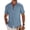 Dark Blue, variant on Men's Short Sleeve Button Down Casual Shirts Summer Beach Wedding Linen Textured Shirts