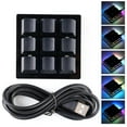 thumbnail image 1 of ZOUBAOQ 9-key Black Keypad Copy and Paste Custom Shortcut Keys Mechanical L0L2, 1 of 8