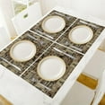 thumbnail image 4 of Retro Rustic Bears Deers Lodge Placemats Set of 4, Vintage Cabin Country Farmhouse Style Place Mats, Heat Resistant Non Slip Cotton Linen Dining Table Mats for Home Kitchen Party 18x12 Inch, 4 of 6