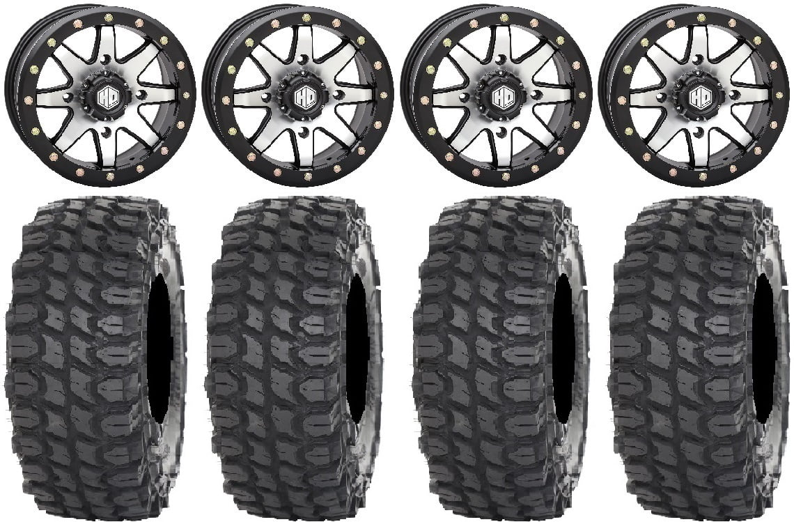 STI HD9 15" Beadlock Wheels MH 32" X COMP Tires Polaris RZR XP 1000