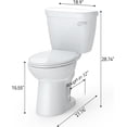 thumbnail image 3 of Ourlova Smart Toilet-Heated Seat-Auto Flush-Foot Sensor-Night Light-Modern Design, 3 of 8