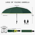 thumbnail image 2 of 54-Inch Automatic Golf Umbrella, Extra-Large Double-Layer Ventilated Canopy, Windproof & Rainproof, 2 of 5