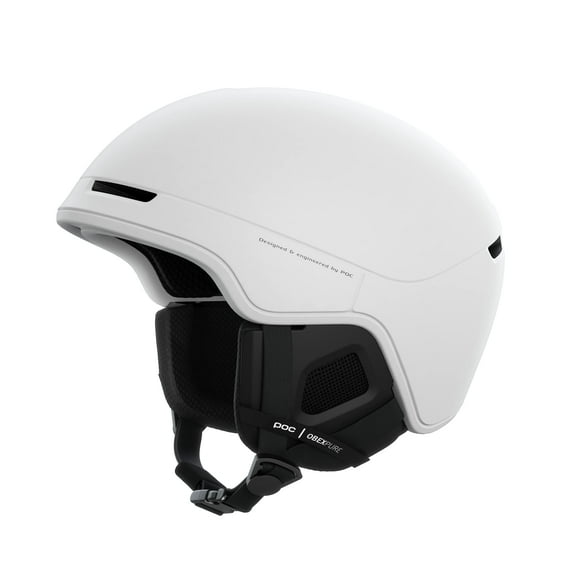 POC, Obex Pure Snowboard and Ski Helmet for Resort and Backcountry Riding, Breathable and Adjustable, Hydrogen White, X-Small/Small