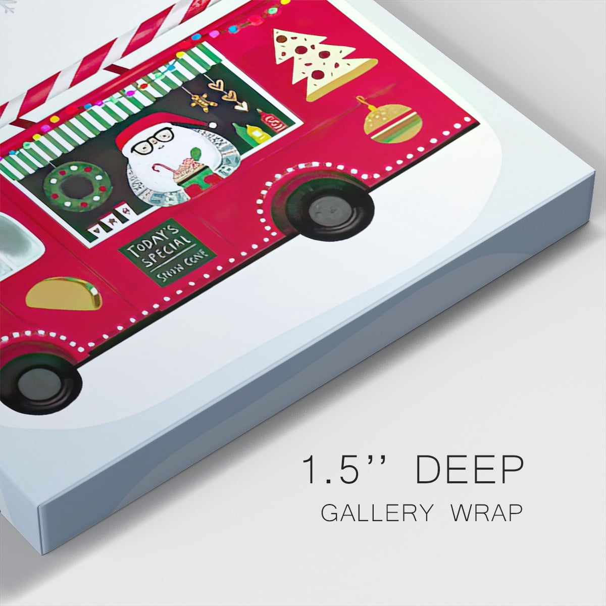 Santa's Foodtruck Collection B- Gallery Wrapped Canvas