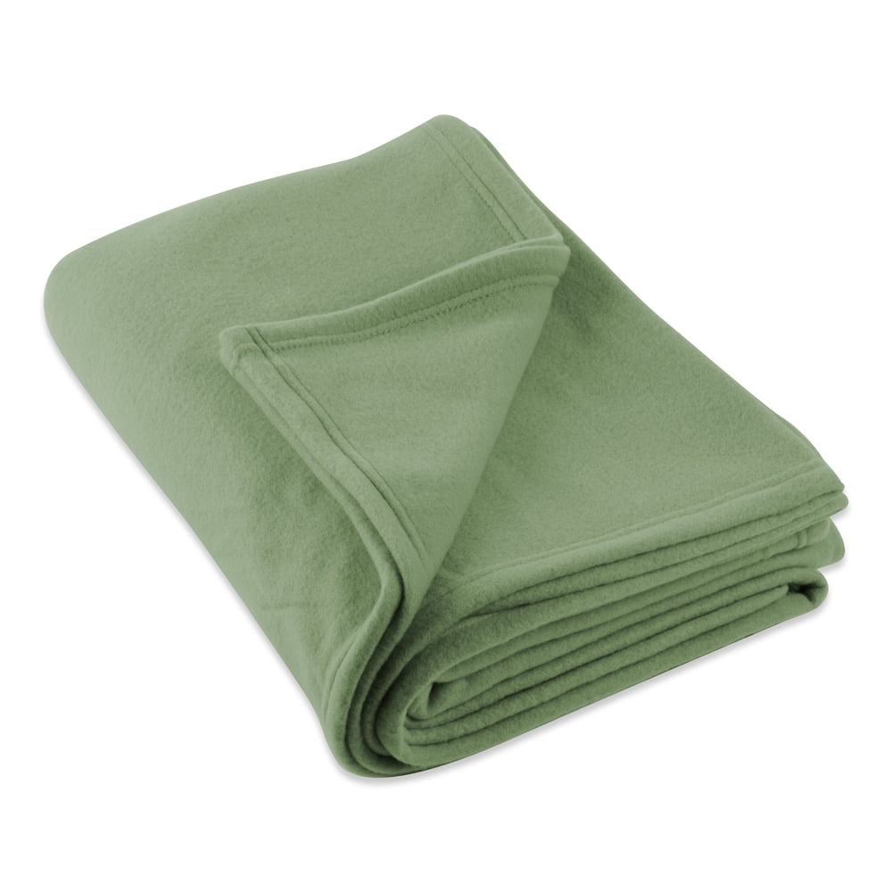 96 Oil Green Twin Twin XL Modern Style Fleece Blanket Walmart