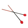 thumbnail image 1 of Mazos de Marimba, martillo de mazo de hilo de algodón de fibra de carbono para instrumentos de percusión de bajo, cabeza roja, 1 of 12