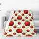 thumbnail image 1 of Fotbe Fruit Apples Manta de Franela Acolchonada con Estampado, Súper Suave y Esponjosa, Extra Grande para Sofá, Cama, Uso Todo el Año-60"x50", 1 of 7