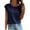 Blue, variant on Hauaitttt Women Solid Color Sequin Round Neck Tank Top and Party Wear Womens Tops and Tees under Scrub Women Long Sleeve Shirts Medium T Shirt Short Sleeve T Shirt Layering Tee Long Sleeve Women