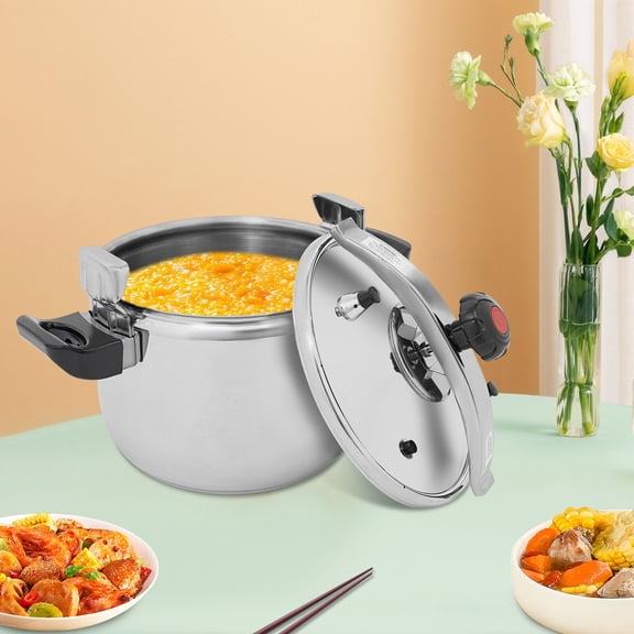27.47 Qt Stainless Steel Pressure Cooker, 50Kpa High-Pressure Pot for All Stovetops